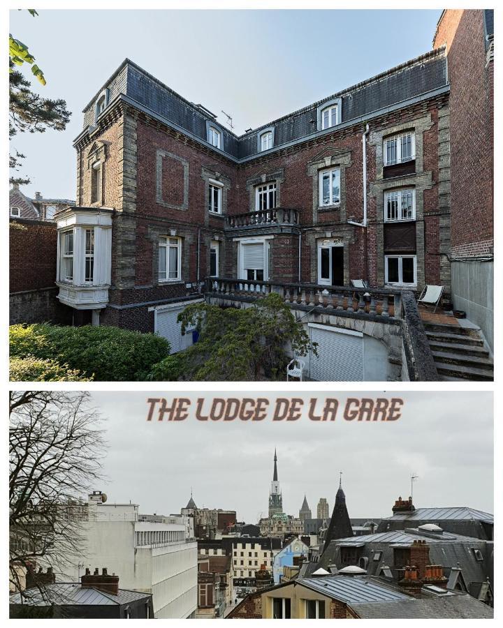 Lodge De La Gare Vue Cathedrale Rouen Exterior photo